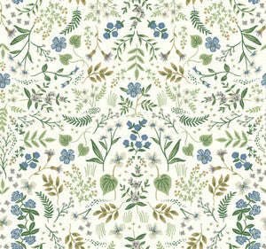 Wildwood Blue & Green Wallpaper by Rifle Paper Co.