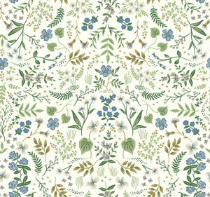 Wildwood Blue & Green by Rifle Paper Co. Wallpaper