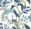 Peacock Blue & White by Rifle Paper Co. Wallpaper