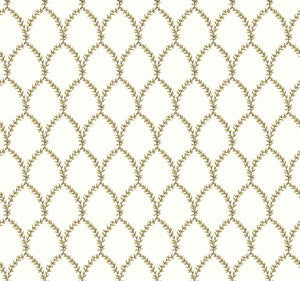 Laurel Gold & White by Rifle Paper Co. Wallpaper