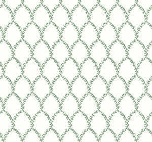 Laurel Green & White by Rifle Paper Co. Wallpaper