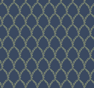Laurel Navy Wallpaper by Rifle Paper Co.
