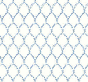Laurel Blue & White by Rifle Paper Co. Wallpaper