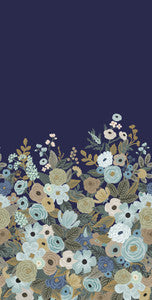 Garden Party Navy Wall Mural by Rifle Paper Co.