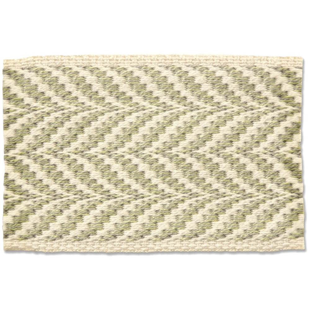 Riley 5 Seafoam by Stout Trim Stout Trim Riley 5 SeafoamTrim NEW WORLD TAPES & BORDERS GERMANY </p><p>Repeat: H: 0.500, V: 0.000 2.25 in - Fabric Carolina -