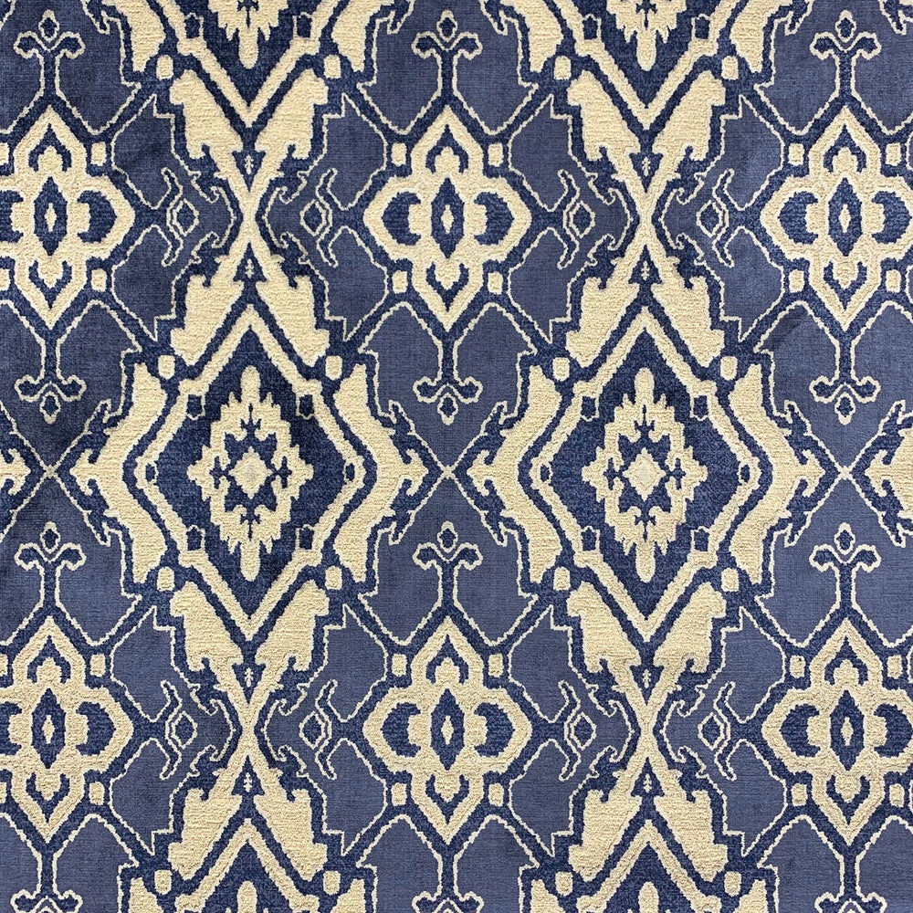Rinso Sapphire by Magnolia Fabric - 45 Cot, 37 Vis, 18 Poly India 100000 Horizontal: 13.5 and Vertical: 17.5 54.25 - Fabric Carolina -