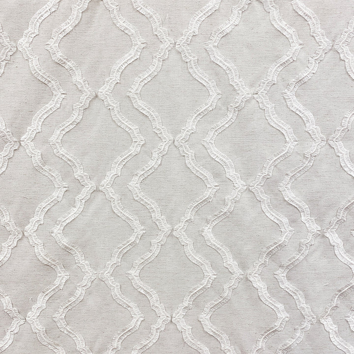 Rivers Frost by Magnolia Fabric - 51 Rec Poly, 30 Ply, 12 Cot,7 Lin (Emb 100 Vis) India 28500 Horizontal: 7.75 and Vertical: 4.5 54 - Fabric Carolina -