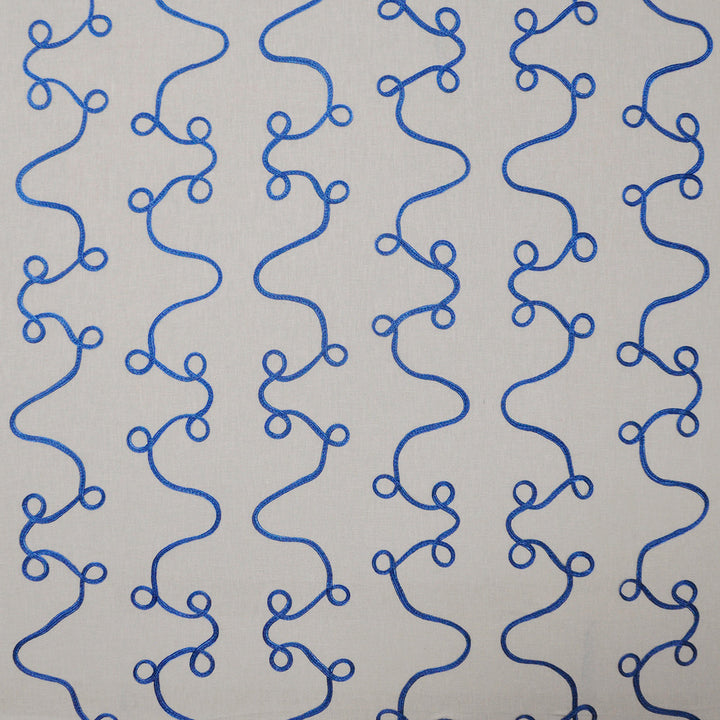 Riata # 226 False Indigo by Maxwell Fabric COLOR WAVES-GARDENIA 54% POLYESTER 27% COTTON
10% VISCOSE 9% LINEN INDIA </p><p>Repeat: Horizontal: H-17.7 and Vertical: V-9 54"EMB.53" - Fabric Carolina -