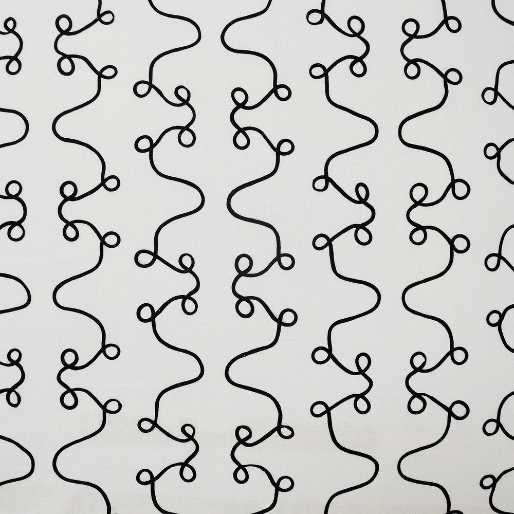 Riata # 303 Black Mamba by Maxwell Fabric COLOR WAVES-DOMINO EFFECT 54% POLYESTER 27% COTTON
10% VISCOSE 9% LINEN INDIA </p><p>Repeat: Horizontal: H-17.7 and Vertical: V-9 54"EMB.53" - Fabric Carolina -