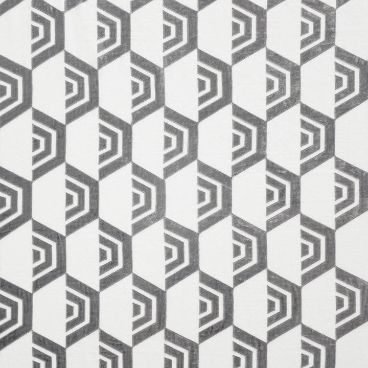Raf # 275 Pewter by Maxwell Fabric Telafina Season Xii 100% LINEN NONE INDIA V-7.9"H-4.75" 54"EMB51.5 - Fabric Carolina -