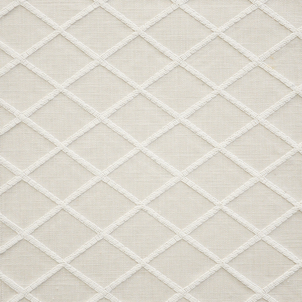 Rhombus # 644 Alabaster by Maxwell Fabric COLOR WAVES-NOMAD 52% COTTON/16% LINEN
16% POLYESTER/16% RAYON INDIA See sample </p><p>Repeat: Horizontal: 3" and Vertical: 4.25" 54"EMB51.5 - Fabric Carolina -