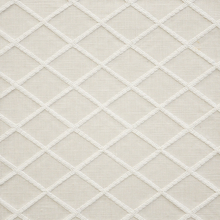 Rhombus # 644 Alabaster by Maxwell Fabric COLOR WAVES-NOMAD 52% COTTON/16% LINEN
16% POLYESTER/16% RAYON INDIA See sample </p><p>Repeat: Horizontal: 3" and Vertical: 4.25" 54"EMB51.5 - Fabric Carolina -