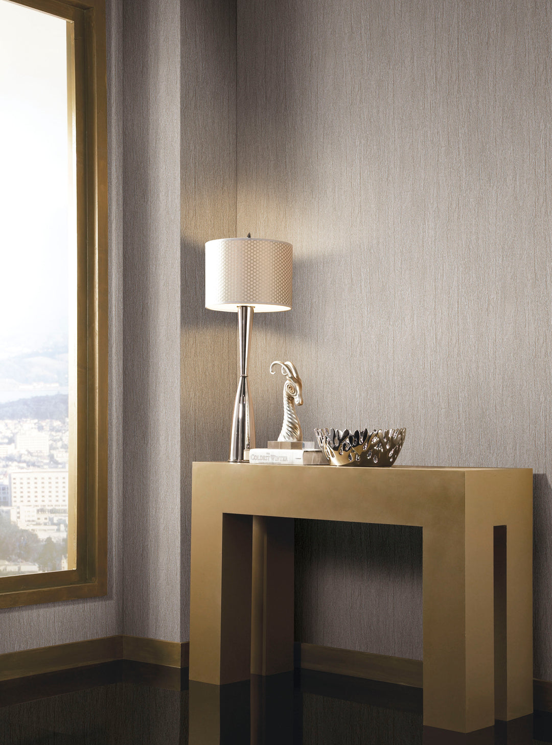 Foil Texture Metallic Wallpaper by York Wallcoverings Designer