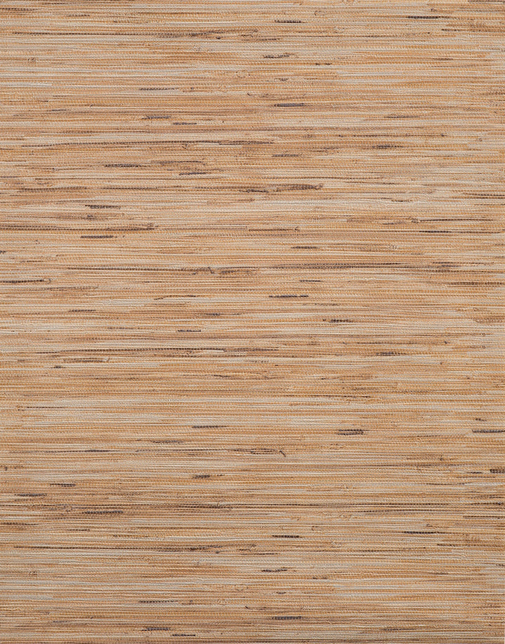 Lustrous Grasscloth Brown Wallpaper by York Wallcoverings Designer
