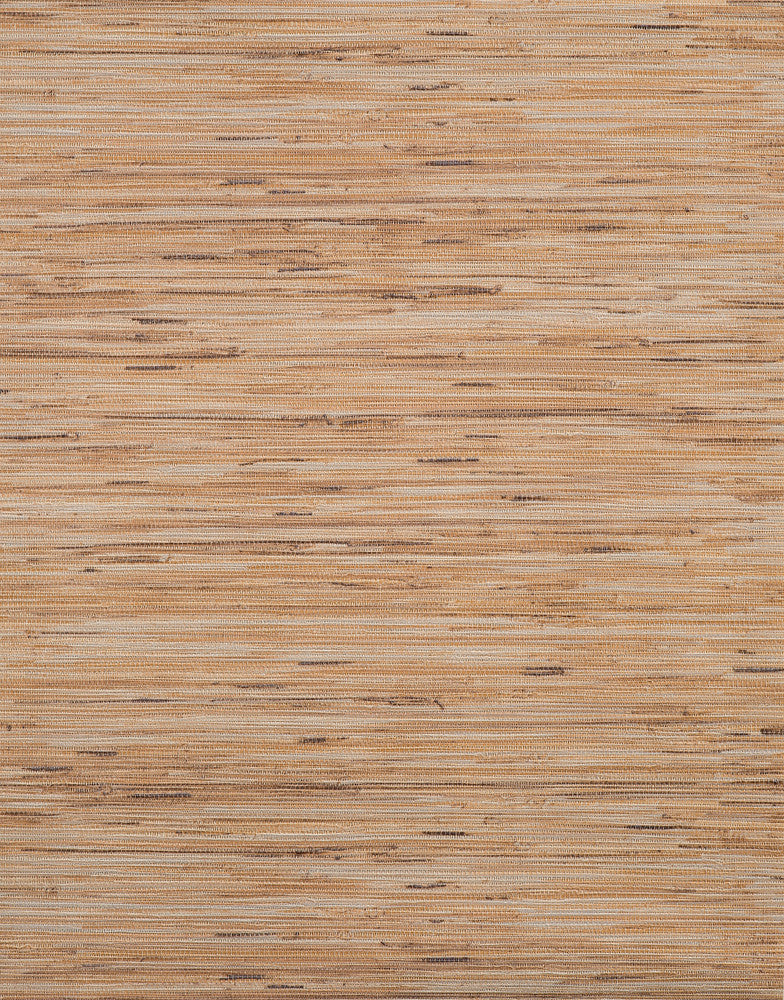 Lustrous Grasscloth Brown Wallpaper by York Wallcoverings Earthy Tones Covers about 57.2 square feet 20.8-in by 33-ft long roll Unpasted 21 - Fabric Carolina -