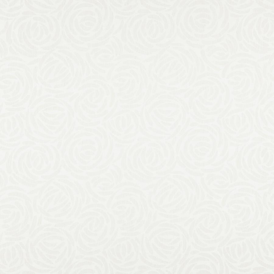 Rosettes # 729 Swan by Maxwell Fabric Color Theory-Vol.V Caffe Latte 60% COTTON/40% POLYESTER INDIA V-15.2"H-13.4" 54" - Fabric Carolina -