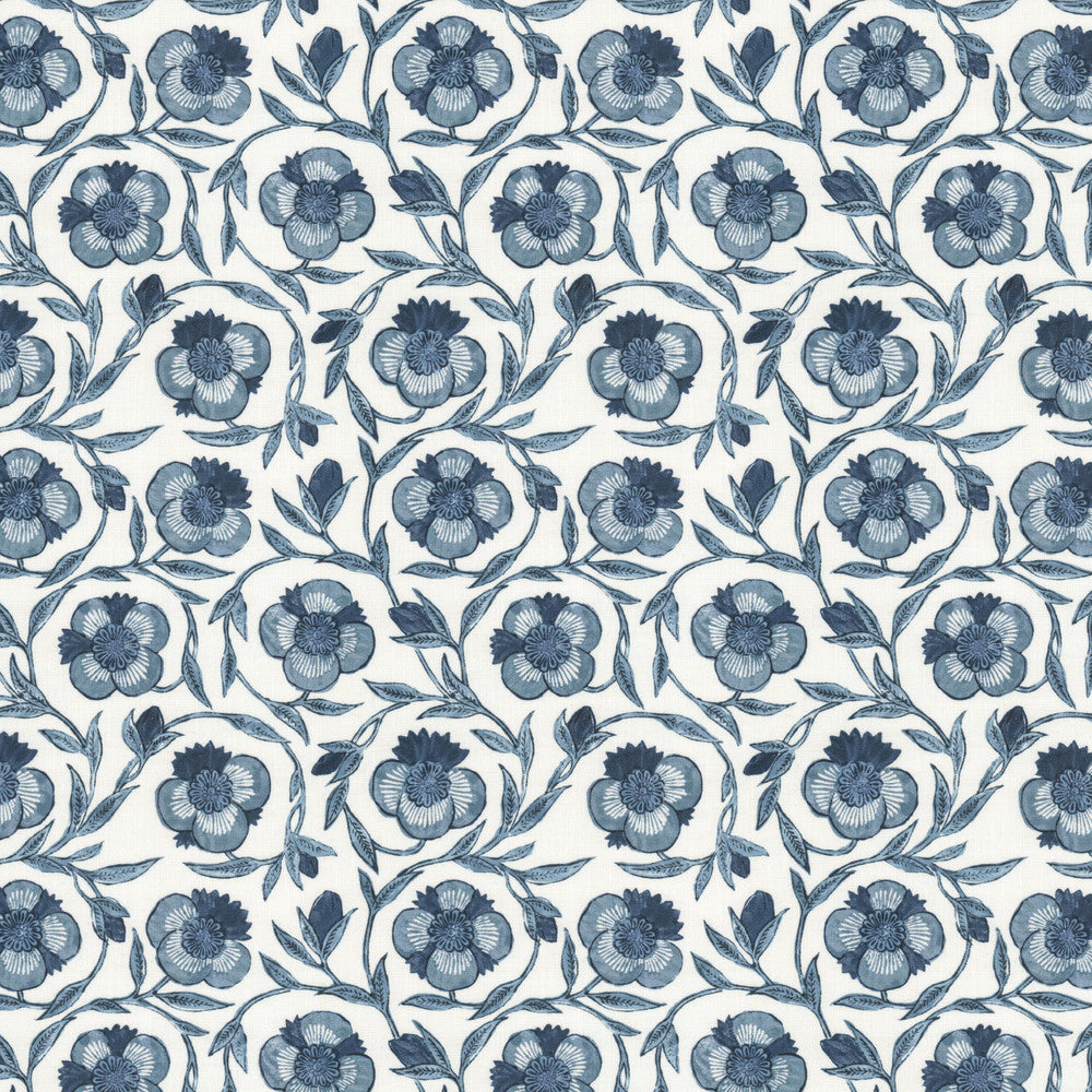 Robert 1 Denim by Stout Fabric Stout Fabric Robert 1 DenimFabric RAINBOW LIBRARY POWDER/WEDGEWOOD 50%COT 35%SVI 15%LIN INDIA </p><p>Repeat: H: 11.000, V: 10.750 55 in - Fabric Carolina -