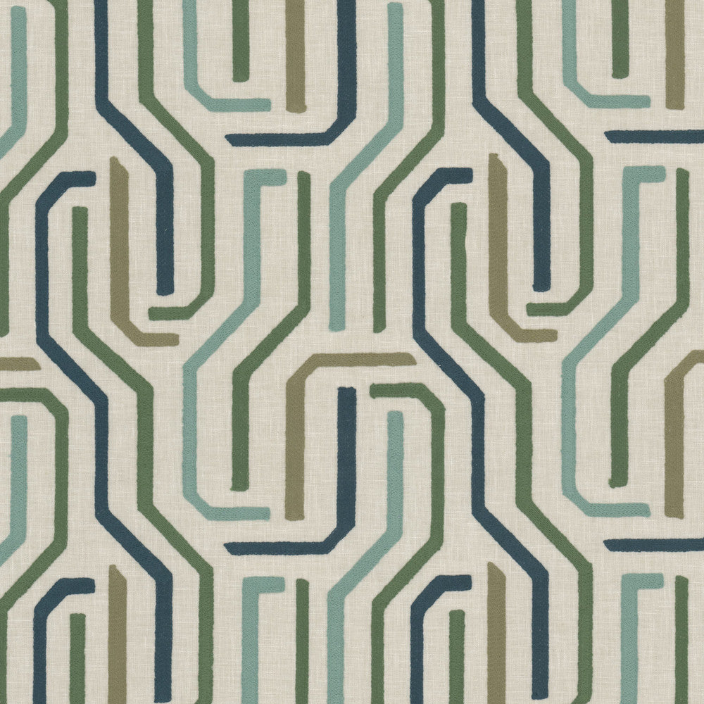 Rodin 1 Seamist by Stout Fabric Stout Fabric Rodin 1 SeamistFabric Rainbow Library Celadon/Bottle 52%Pol 48%Cot %Cemb India </p><p>Repeat: H: 9, V: 2.75 54 in - Fabric Carolina -
