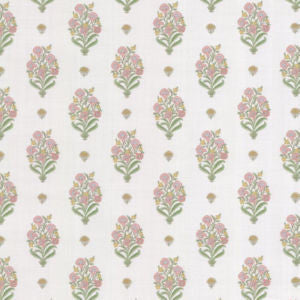 Romance Dusty Rose Green by Norbar Fabric ROMANCE 100% COTTON SPAIN 6 3/4"V 6 3/8"H 55" - Fabric Carolina -