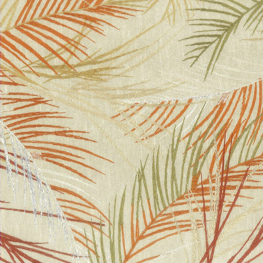 Rotola 2 Fiesta by Stout Fabric RAINBOW LIBRARY CINNAMON/SIENA 72%POL 28%COT %BEMB INDIA Horizontal: 25.500 and Vertical: 19.000 51 in - Fabric Carolina -