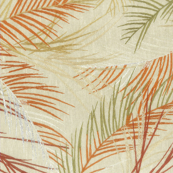 Rotola 2 Fiesta by Stout Fabric Rainbow Library Cinnamon/Siena 72% Polyester 28% Cotton Embroidery INDIA FLAME RETARDANT-U.F.A.C. CLASS 1 (OR A) Horizontal: 25.5 and Vertical: 19 51 in - Fabric Carolina -