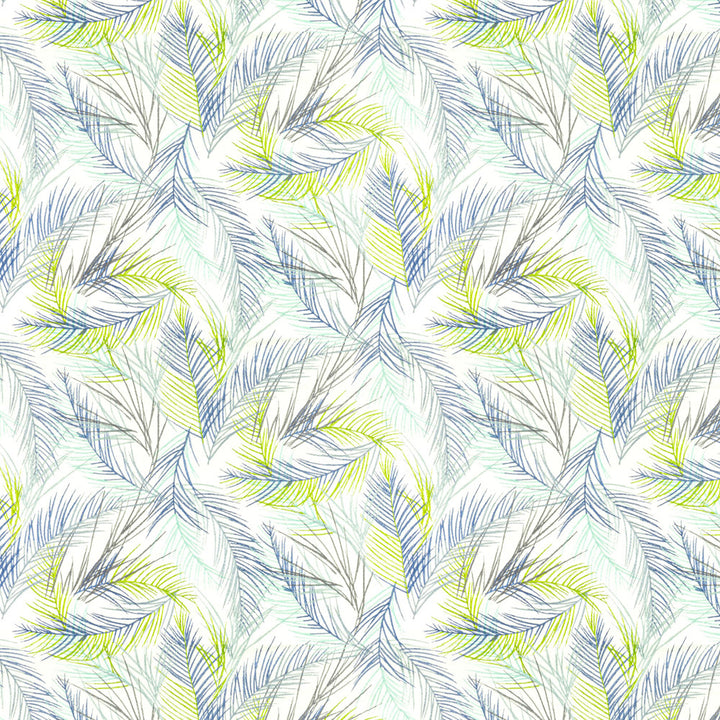 Rotola 3 Caribbean by Stout Fabric COLOR MY WINDOW BREEZE/INK 72%POL 28%COT %BEMB INDIA FLAME RETARDANT-U.F.A.C. CLASS 1 Horizontal: 25.5 and Vertical: 19 51 in - Fabric Carolina -