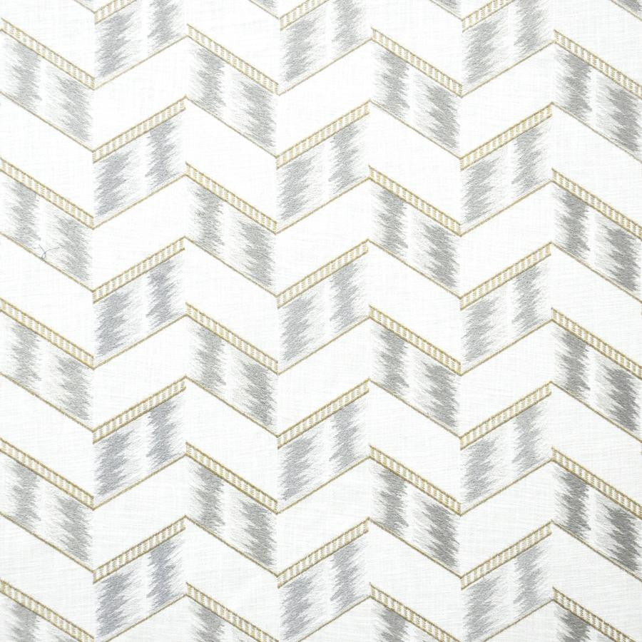 Riser # 424 Rain by Maxwell Designer Fabric Color Theory-Vol.Vi Flagstone BASE: 100% COTTON EMB: 100% RAYON INDIA V-5"H-6.6" 56.5"EMB.53" - Swanky Fabrics -