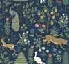 Menagerie Navy by Rifle Paper Co. Wallpaper