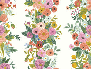 Garden Party Trellis White & Dark Pink Wallpaper by Rifle Paper Co.