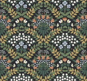 Bramble Black & Green Wallpaper by Rifle Paper Co.