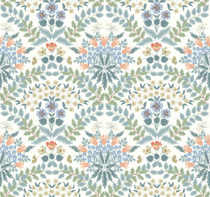 Bramble White & Green Wallpaper by Rifle Paper Co.