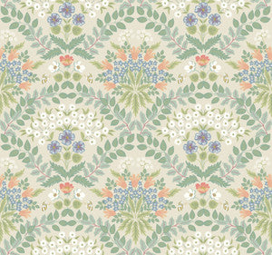 Bramble Beige & Green Wallpaper by Rifle Paper Co.