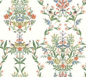 Luxembourg White & Green Wallpaper by Rifle Paper Co.