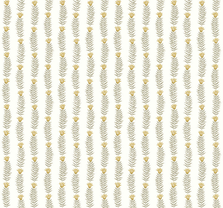 Eden White & Beige Wallpaper by Rifle Paper Co. Designer Rifle Paper Co. Second Edition Covers about 60.8 square feet 27-in by 27-ft long roll Unpasted 25.25 - Swanky Fabrics -