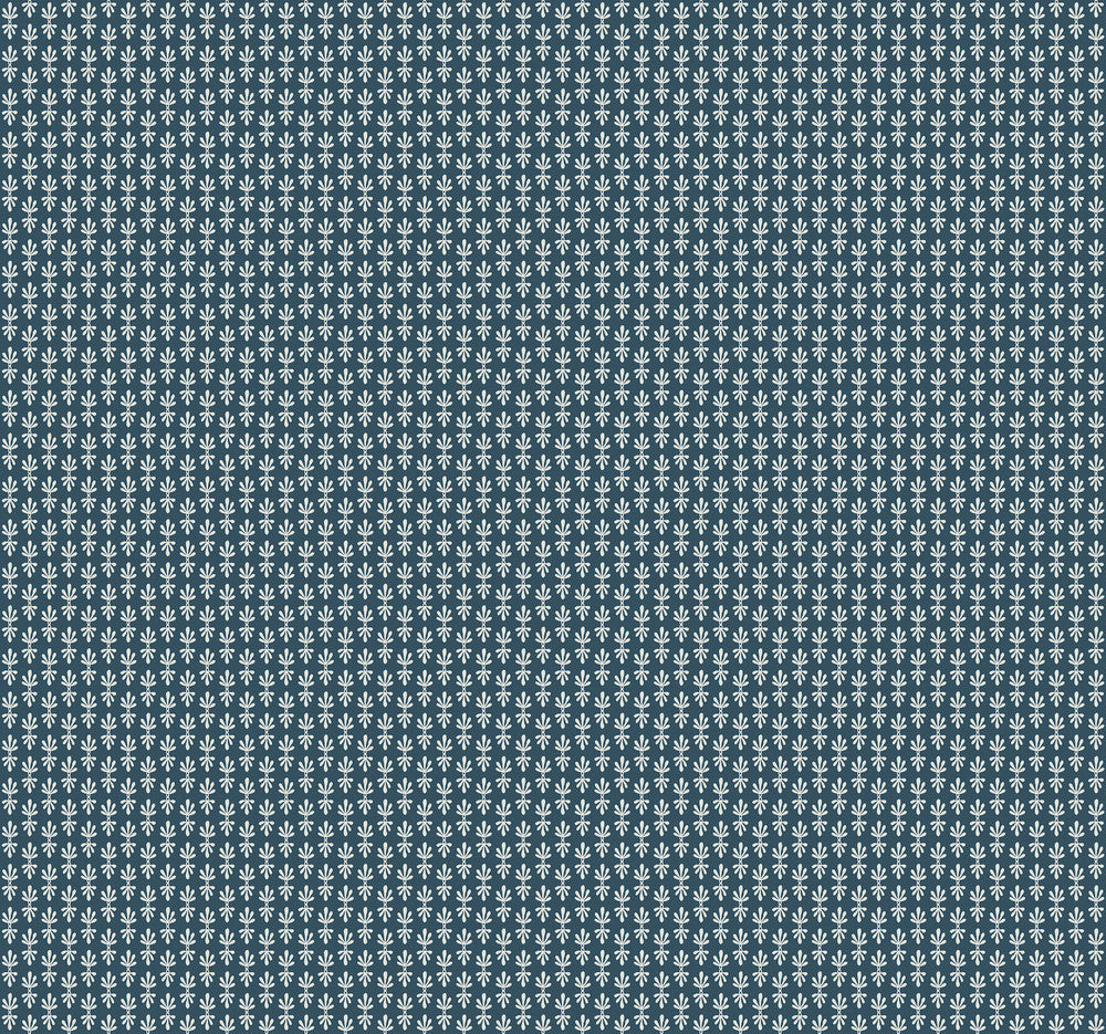 Petal Blue Wallpaper by Rifle Paper Co. Rifle Paper Co. Second Edition Covers about 60.8 square feet 27-in by 27-ft long roll Unpasted 25.25 - Fabric Carolina -
