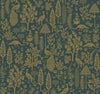Menagerie Toile Emerald & Metallic Gold by Rifle Paper Co. Wallpaper