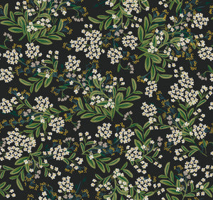 Cornflower Black & Green Wallpaper by Rifle Paper Co.