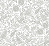 Pomegranate White & Metallic Silver by Rifle Paper Co. Wallpaper