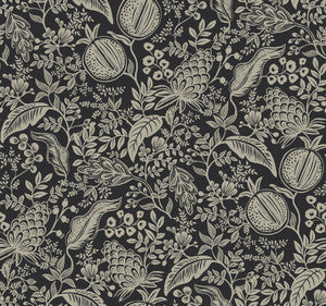 Pomegranate Black Wallpaper by Rifle Paper Co.
