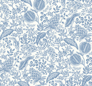 Pomegranate White & Blue by Rifle Paper Co. Wallpaper
