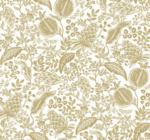 Pomegranate White Wallpaper by Rifle Paper Co.