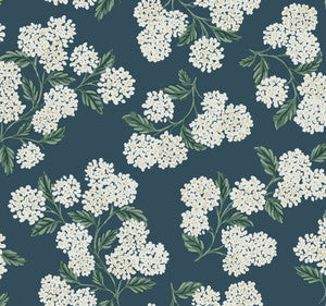Hydrangea Blue Wallpaper by Rifle Paper Co.