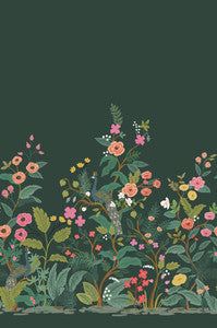 Peacock Emerald Wall Mural by Rifle Paper Co.