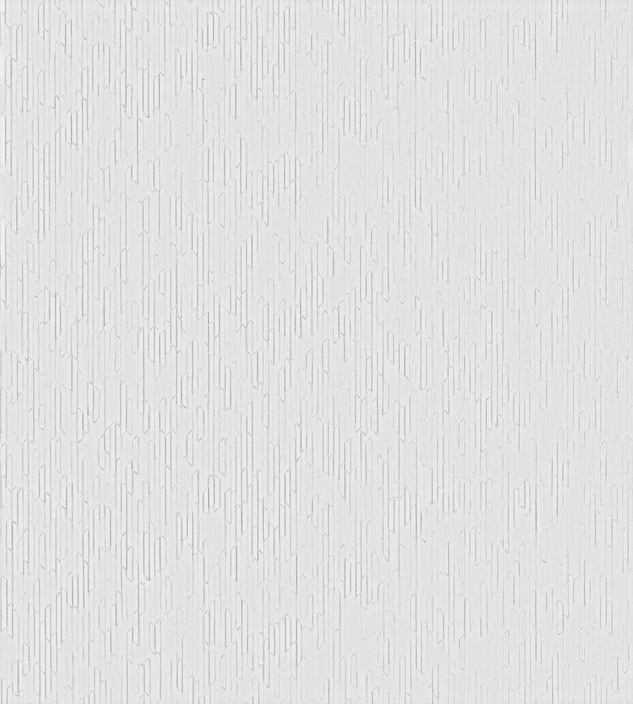 Calliope Optic White Wallpaper by Ronald Redding Industrial Interiors III Covers about 65 square feet 26-in by 30-ft long roll Unpasted 0 - Fabric Carolina -