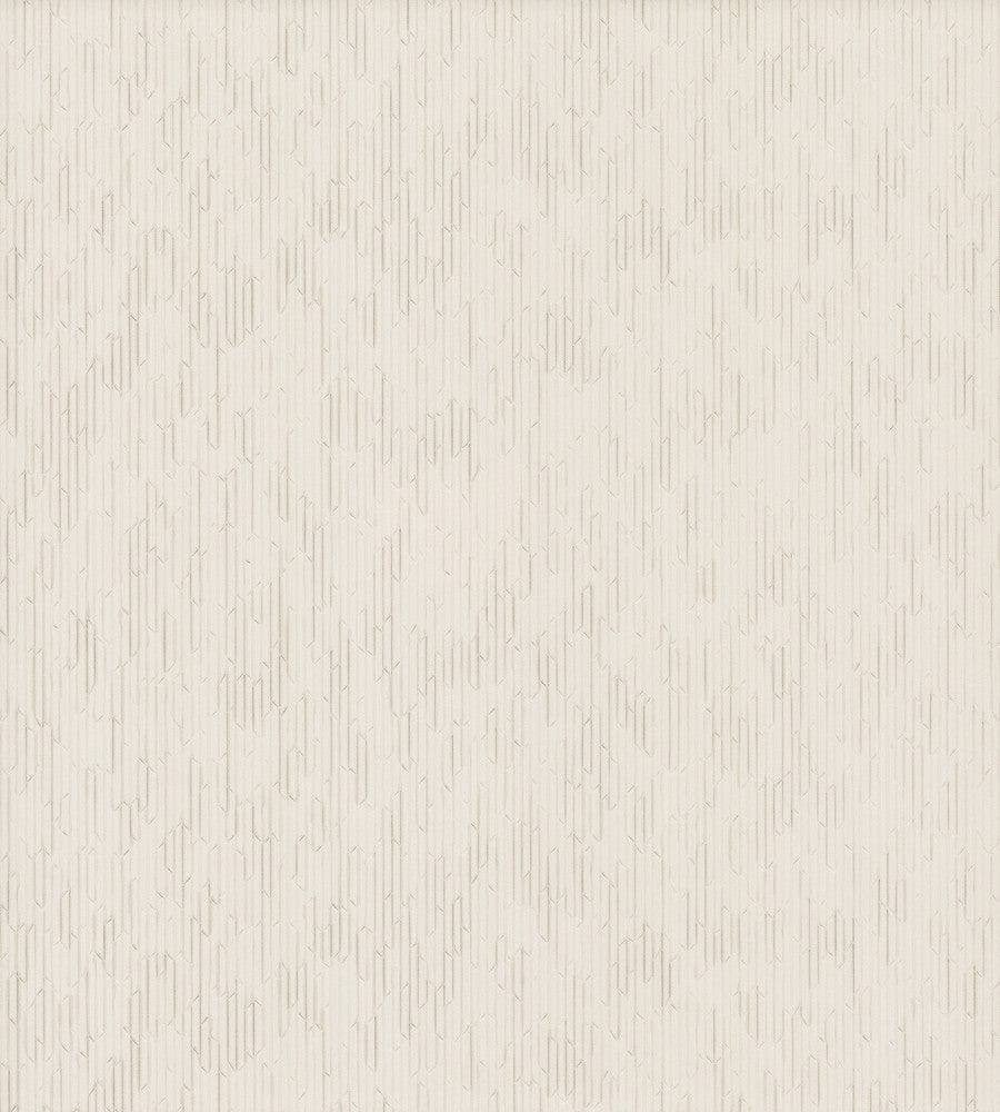 Calliope Pearl Trax Wallpaper by Ronald Redding Industrial Interiors III Covers about 65 square feet 26-in by 30-ft long roll Unpasted 0 - Fabric Carolina -