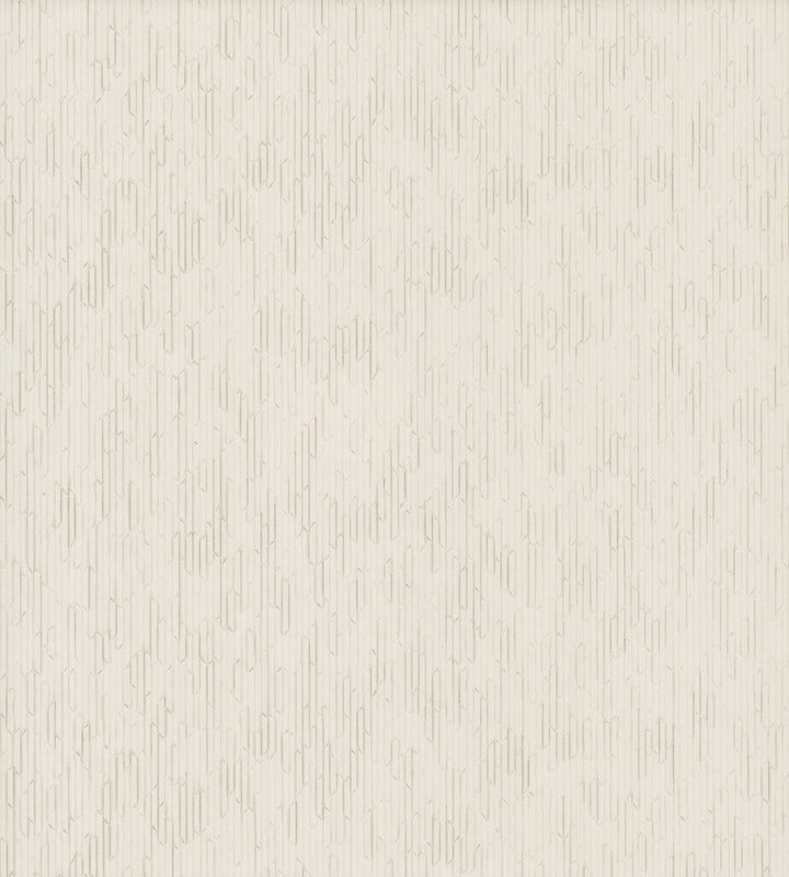 Calliope Pearl Trax Wallpaper by Ronald Redding Industrial Interiors III Covers about 65 square feet 26-in by 30-ft long roll Unpasted 0 - Fabric Carolina -