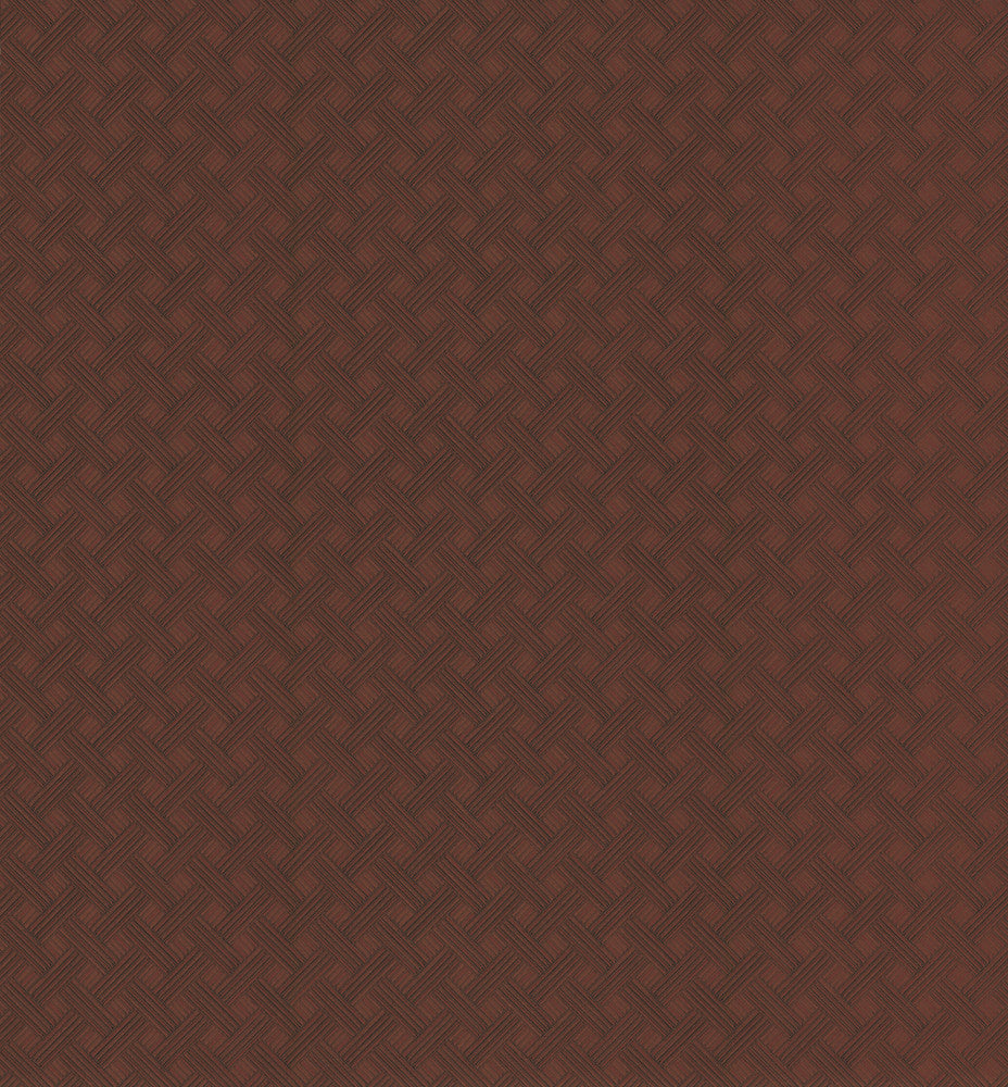 Wickwork Esquire Wallpaper by Ronald Redding Industrial Interiors III Covers about 13 square feet Unpasted 5.2-in repeat, straight match 52-in by 3-ft long roll - Fabric Carolina -
