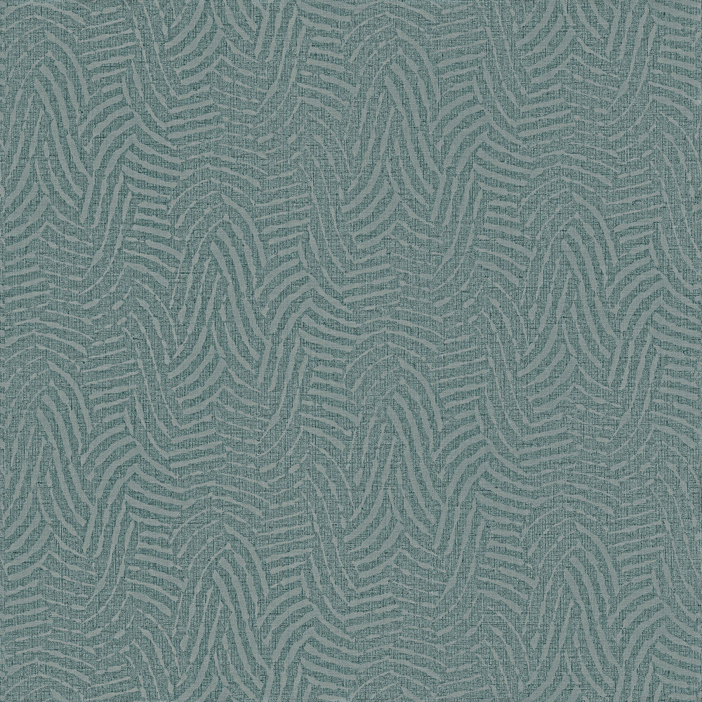 Helix Juniper Wallpaper by Ronald Redding Industrial Interiors III Covers about 13.5 square feet Unpasted 25.25-in repeat, straight match 54-in by 3-ft long roll - Fabric Carolina -