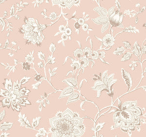 Sutton Blush Wallpaper by York Wallcoverings