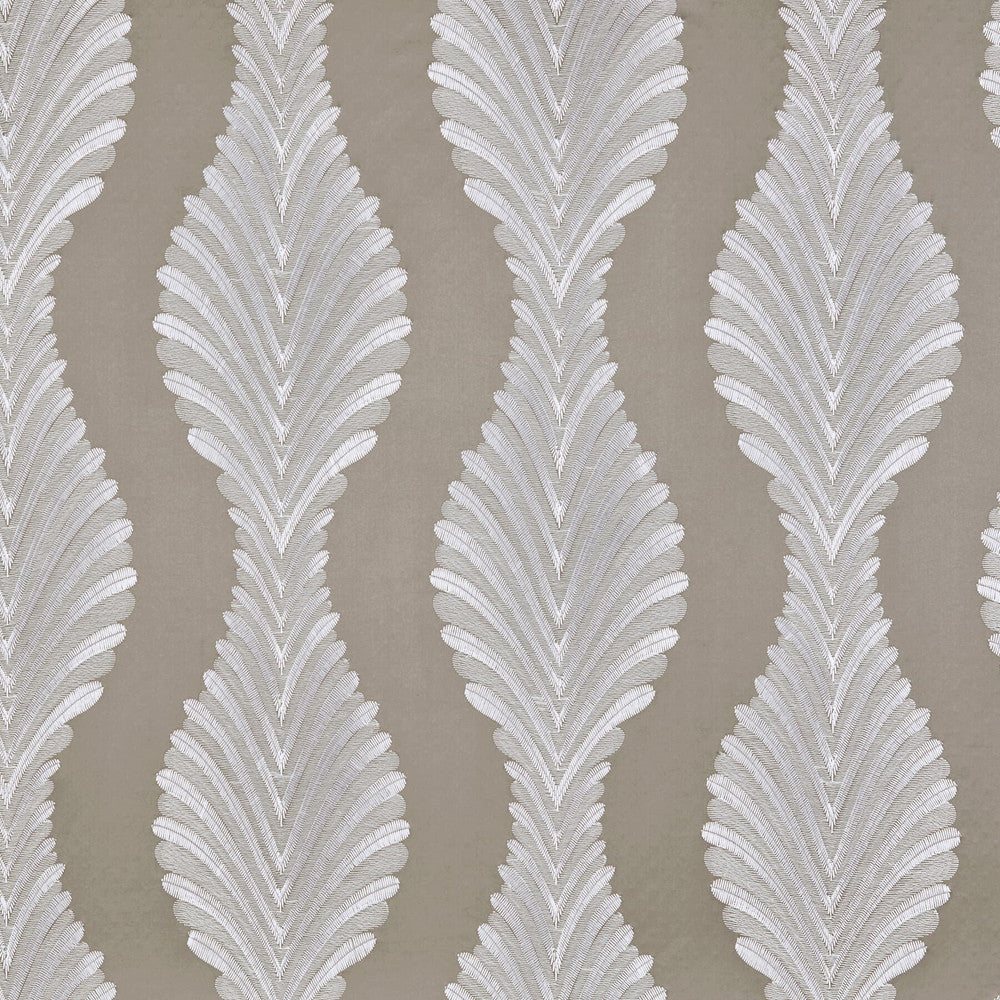 Rubio 3 Sandstone by Marcus William Designer Fabric KAI/MARCUS WILLIAM METALLAH 46%POL 42%COT 12%SVI INDIA CATB 117-2013 WYZENBEEK 24 000 DOUBLE RUB WEAR TEST (HEAVY DUTY) Horizontal: 17.000 and Vertical: 15.375 50.75 in - Swanky Fabrics -